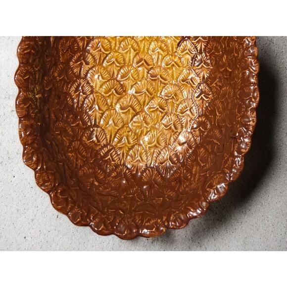 Fitz and Floyd Tango Collection Pineapple Bowl Vintage Rare 11"×19" - Picture 5 of 6